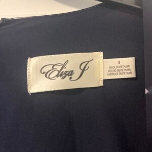 Eliza J navy floral dress
